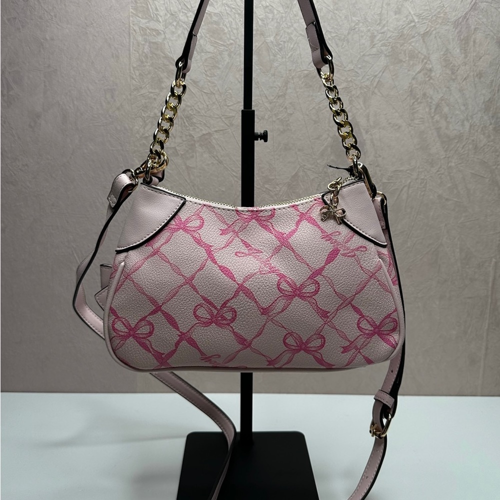 JUST IN!!  Juicy Couture Chiffon Pink Lovely Bows Shoulder and Wallet Set HTF - Picture 11 of 16